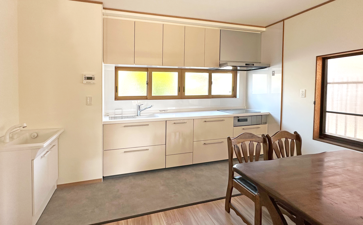 水周り設備とオール電化で<br />
暮らしが一新